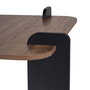 Nordure Mesa de Café Marais Venezia Walnut y Madera Negra